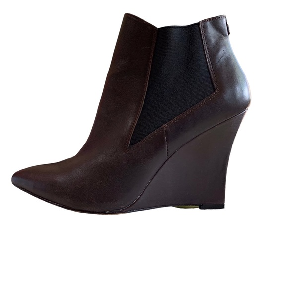 ARTELIER STELLA BROWN LEATHER ANKLE BOOTS - Picture 6 of 12